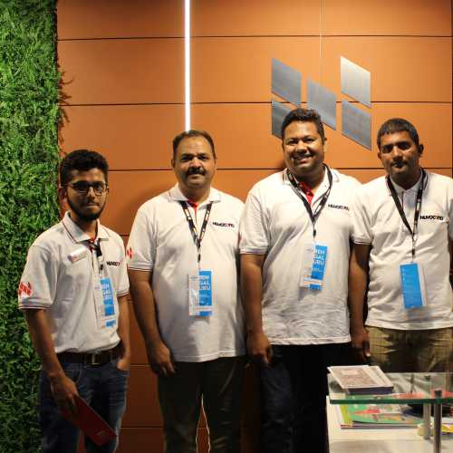 Directors Of Nuvocotto at Exhibition in India