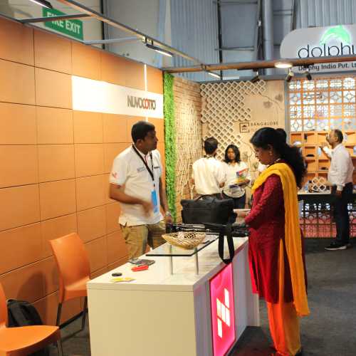 Clay Tiles Presentation at Exhibition at Bangalore